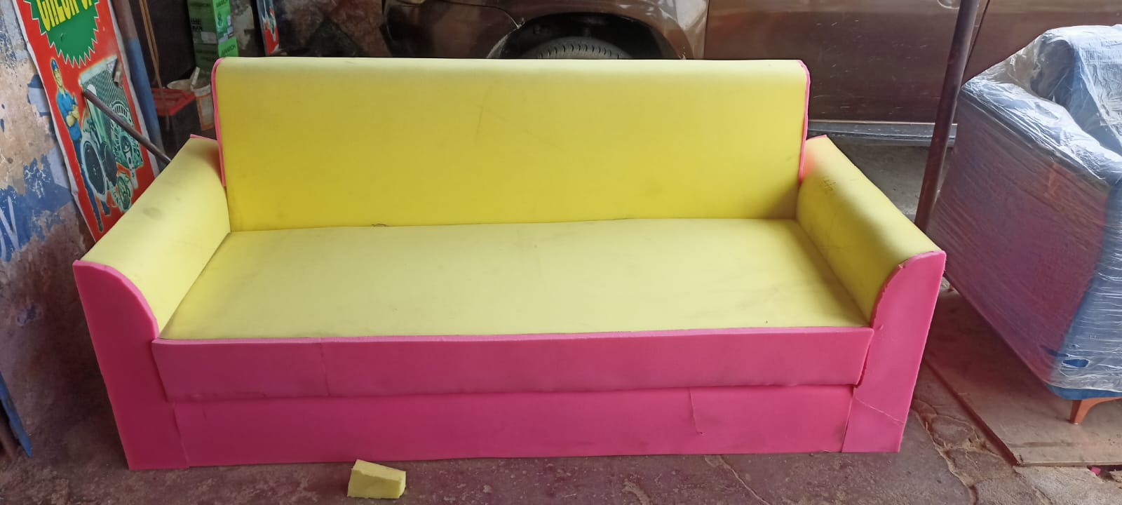 Sofa foam base work